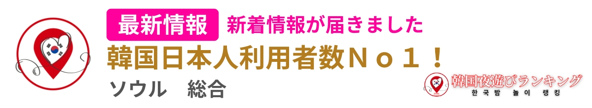 韓国夜遊びランキング｜韓国夜遊び・風俗のご案内